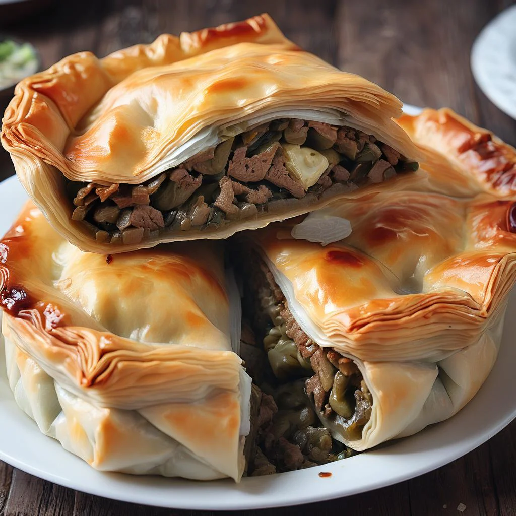 placinta cu carne turceasca