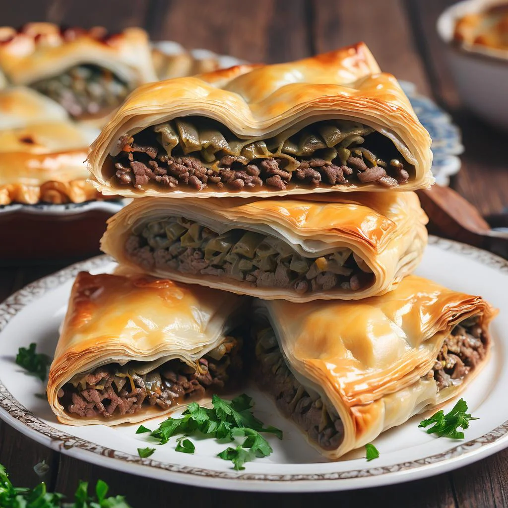 placinta cu carne turceasca