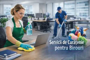 Servicii de curățenie pentru birouri care susțin productivitatea echipei tale