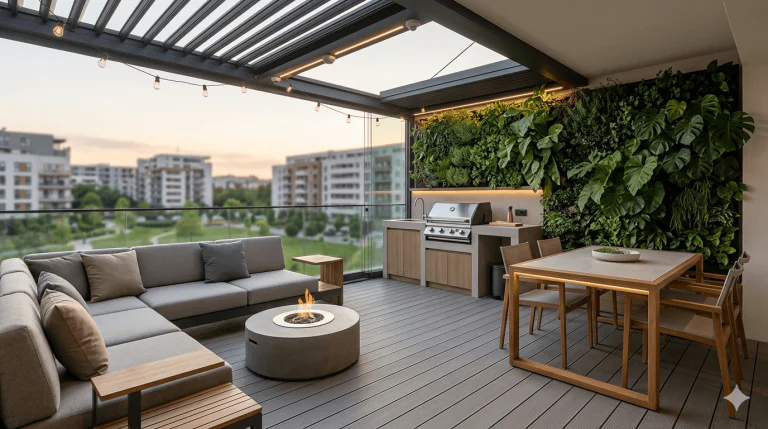 Cum să amenajezi terasa ca un living outdoor complet funcțional în 2026 – Ghid practic și modern