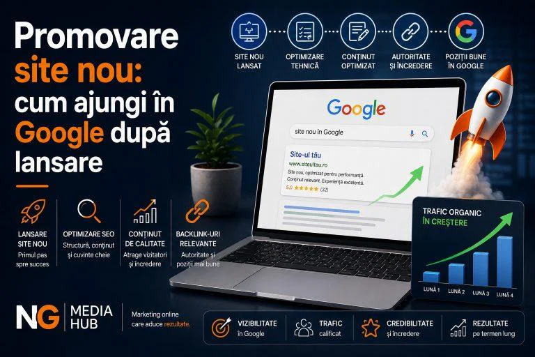 Promovare site nou: cum ajungi în Google după lansare